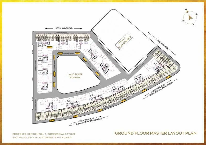 Gami Palm Amore Seawoods Map typical plan